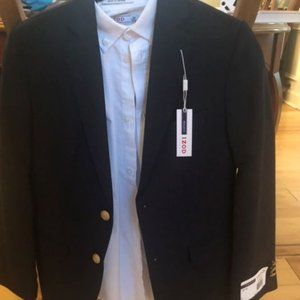 IZOD Boys Navy Blazer- Size 14 -NWT